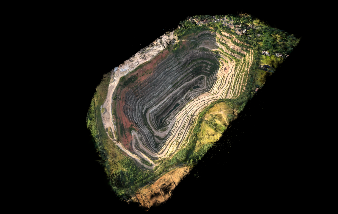 One big hole in the ground.